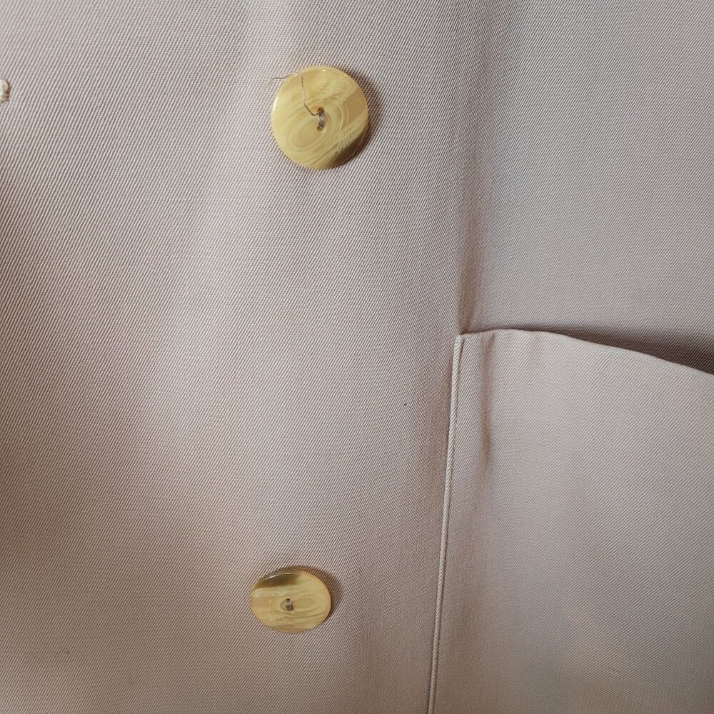 Vintage Billevesée Paris Double-Breasted Wool Blazer Jacket - Picture 3 of 9